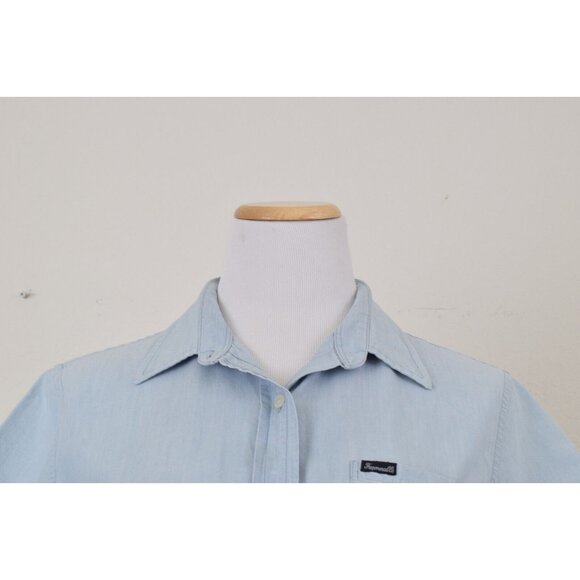 Worn and Faded Faconnable Cotton‎ Womens Button Shirt size XL - Picture 10 of 12